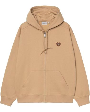 CARHARTT WIP HOODED HEART II HOODED JACKET BROWN NAN