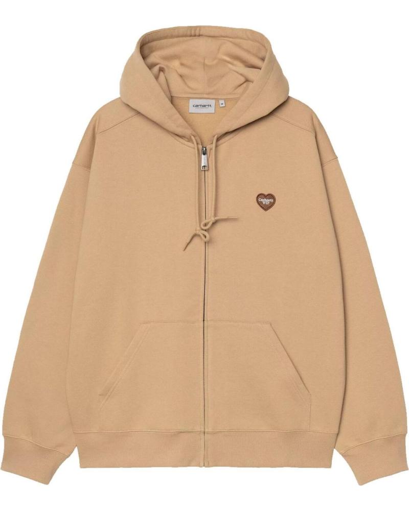 CARHARTT WIP HOODED HEART II HOODED JACKET BROWN NAN