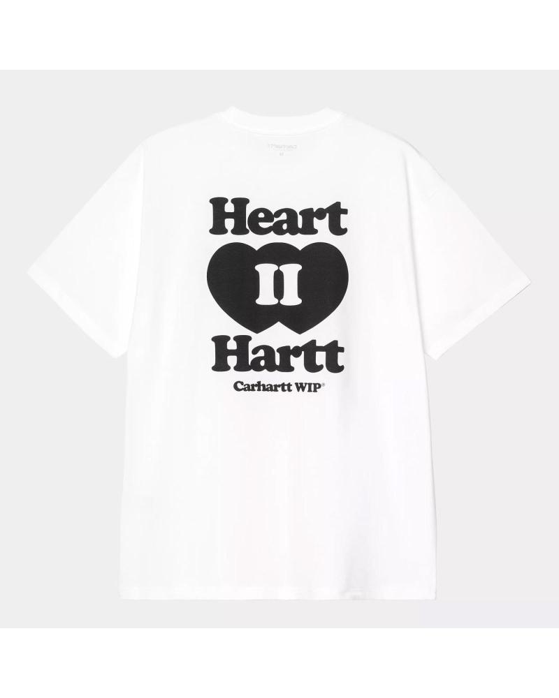 CARHARTT WIP T-SHIRT HEART II HARTT MANGA CURTA BRANCA NAN