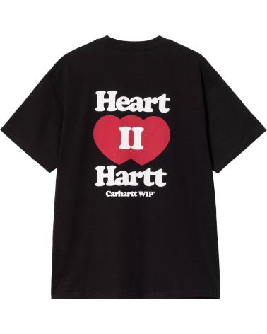 CARHARTT CAMISETA WIP S-S HEART II HARTT T-SHIRT CORAZON NEGRO BLACK NAN