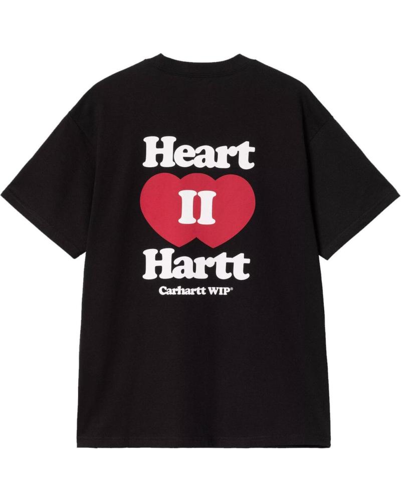 CARHARTT CAMISETA WIP S-S HEART II HARTT T-SHIRT CORAZON NEGRO BLACK NAN