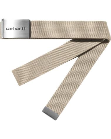 CARHARTT WIP CLIP BELT CHROME WALL BEIGE NAN