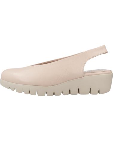 SANDALI MULES WONDERS C33152 IN PELLE ROSA CIPRIA CON ZEPPA FLESSIBILE PALO