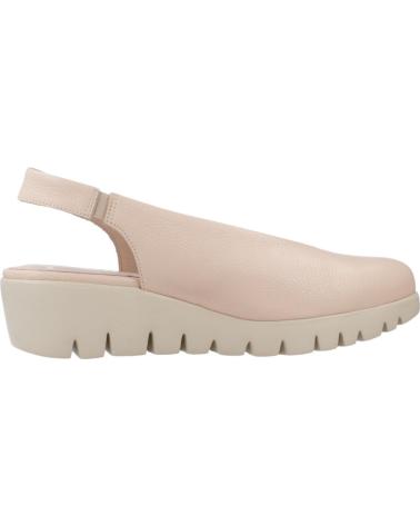 SANDALI MULES WONDERS C33152 IN PELLE ROSA CIPRIA CON ZEPPA FLESSIBILE PALO