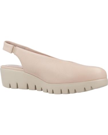 SANDALI MULES WONDERS C33152 IN PELLE ROSA CIPRIA CON ZEPPA FLESSIBILE PALO