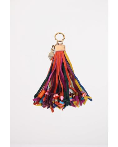 KURT GEIGER LONDON QUASTEN-SCHLÜSSELANHÄNGER TASSEL BEADS CHARM MEHRFARBIG OPNMSC OPNMSC