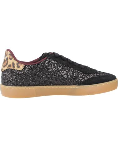 VICTORIA BERLIN 1126223V - ZAPATILLAS NEGRAS CON GLITTER Y DETALLE ANIMAL PRINT NEGRO