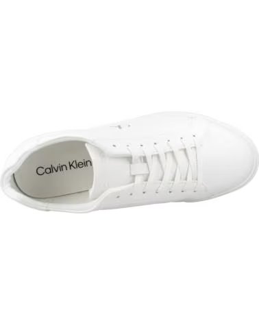 CALVIN KLEIN Zapatillas Low Pro Cups Lth Mg en blanco para mujer BLANCO
