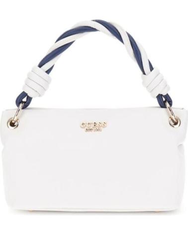 MINI SAC À BANDOULIÈRE GUESS NG9649110 BLANC AVEC ANSE TORSADÉE VARIOS COLORES