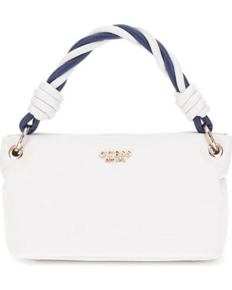 GUESS MINI-SCHULTERTASCHE NG9649110 WEISS MIT GEFLOCHTENEM GRIFF VARIOS COLORES