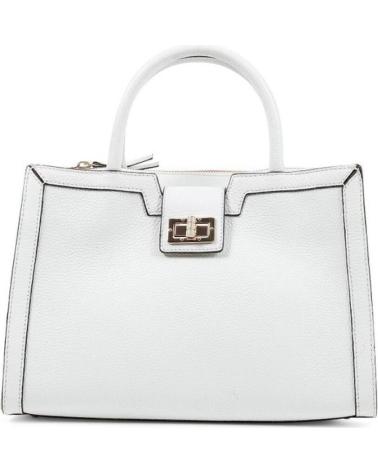 BORSA A MANO GEOX D35KQA BIANCA CON CHIUSURA METALLICA BLANCO