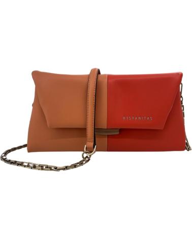 SAC HISPANITAS AVEC CHAÎNE BV253978 ROUGE CORAIL GREY