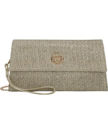 BORSA A MANO BINNARI 20550 CON TEXTURE ELEGANTE E CINTURINO DA POLSO VARIOS COLORES
