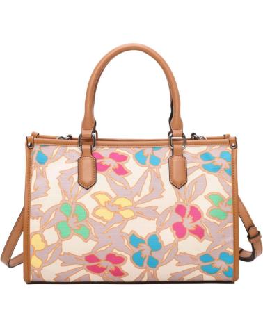 BORSA TOTE BINNARI 20543 CON STAMPA FLOREALE E DOPPIO MANICO VARIOS COLORES