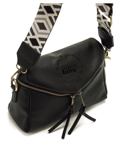 MTNG ALEDO SCHWARZE UMHÄNGETASCHE MIT DESIGN-RIEMEN NEGRO