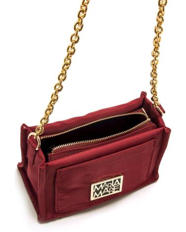 SAC BANDOULIÈRE MARIA MARE DAUMA ROUGE AVEC CHAÎNE DORÉE ROJO