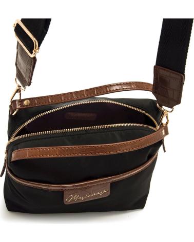 SAC BANDOULIÈRE MARIA MARE HENAR NOIR AVEC POIGNÉES SUPÉRIEURES NEGRO