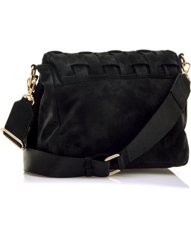 SAC BANDOULIÈRE TRESSÉ MARIA MARE MERA NOIR NEGRO