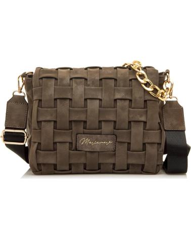 SAC BANDOULIÈRE TRESSÉ MARIA MARE MERA MARRON MARRóN
