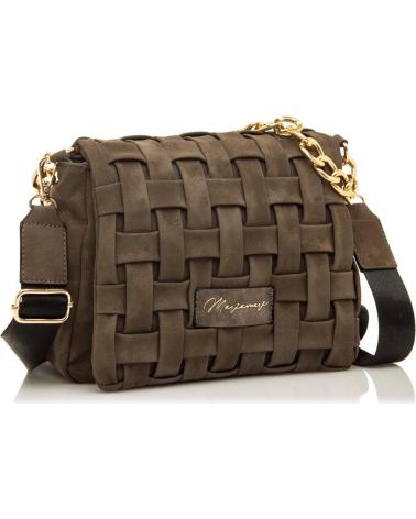 SAC BANDOULIÈRE TRESSÉ MARIA MARE MERA MARRON MARRóN