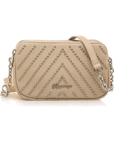 SAC BANDOULIÈRE MARIA MARE MONES BEIGE AVEC CLOUS BEIGE