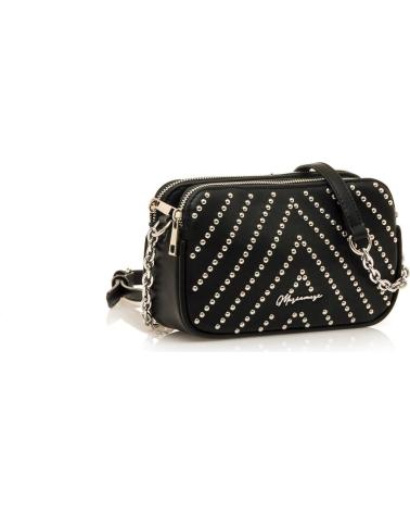 SAC BANDOULIÈRE MARIA MARE MONES NOIR AVEC CLOUS NEGRO
