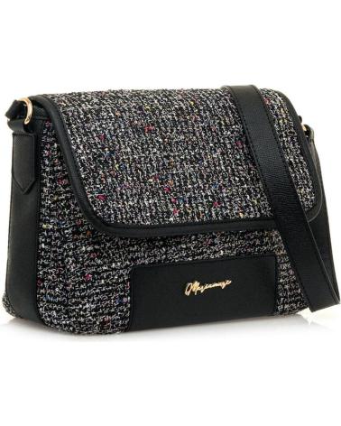 SAC BANDOULIÈRE MARÍA MARE TAIMI NOIR TEXTURÉ NEGRO