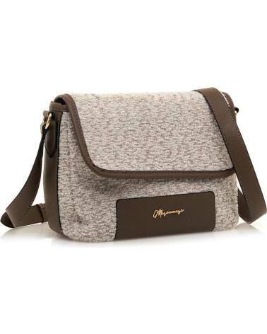 SAC BANDOULIÈRE MARÍA MARE TAIMI BEIGE TEXTURÉ BEIGE