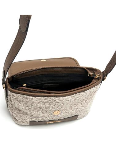 SAC BANDOULIÈRE MARÍA MARE TAIMI BEIGE TEXTURÉ BEIGE