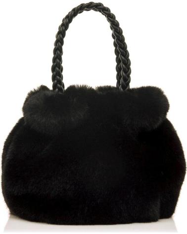 SAC À MAIN MARIA MARE BOMBO NOIR EN FAUSSE FOURRURE NEGRO