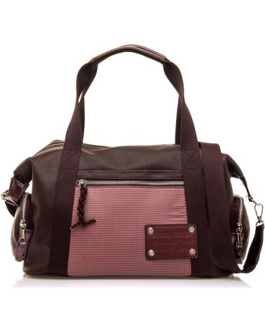 MTNG CHELSY SHOULDER AND HAND BAG BROWN RED ROJO
