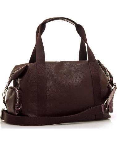 MTNG CHELSY SHOULDER AND HAND BAG BROWN RED ROJO