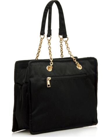 BORSA A SPALLA MARIA MARE DAYAN NERA CON CATENA DORATA NEGRO