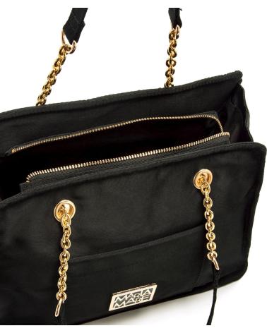 BORSA A SPALLA MARIA MARE DAYAN NERA CON CATENA DORATA NEGRO