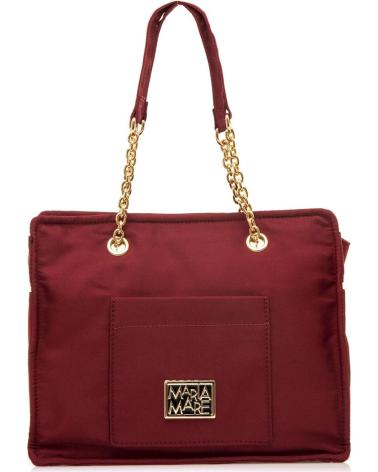 BORSA A SPALLA MARIA MARE DAYAN ROSSO BORDEAUX CON CATENA DORATA ROJO
