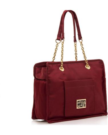 SAC À BANDOULIÈRE MARIA MARE DAYAN ROUGE BORDEAUX AVEC CHAÎNE DORÉE ROJO