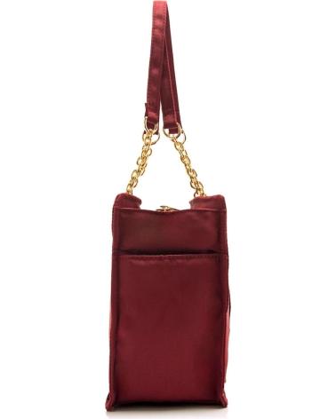 SAC À BANDOULIÈRE MARIA MARE DAYAN ROUGE BORDEAUX AVEC CHAÎNE DORÉE ROJO