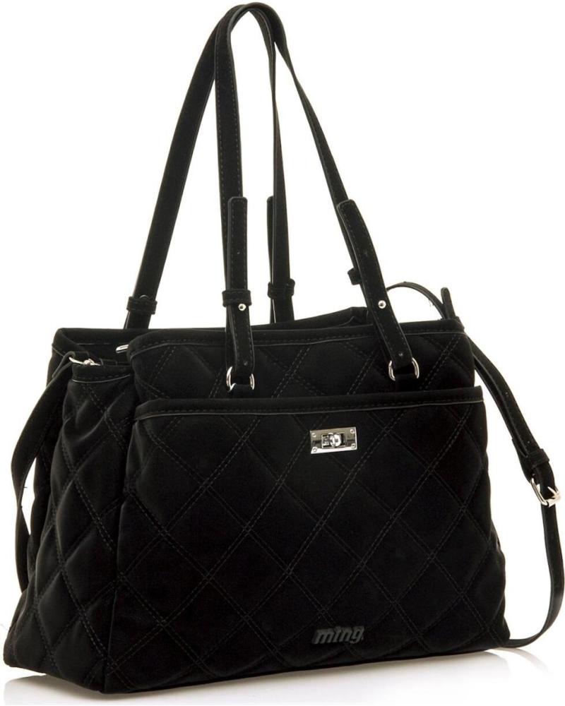 Accueil-MTNG-SAC FOURRE-TOUT MTNG JOA NOIR AVEC MULTIPLES COMPARTIMENTS-NEGRO