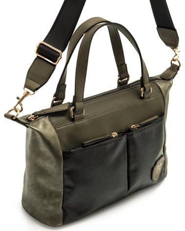 BOLSA MARIA MARE NIEVE2 VERDE COM BOLSOS FRONTAIS VERDE