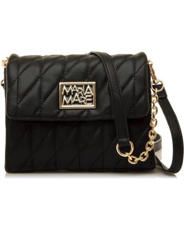 BOLSO BANDOLERA MARÍA MARE SELE NEGRO - ELEGANCIA CON DETALLES DORADOS NEGRO