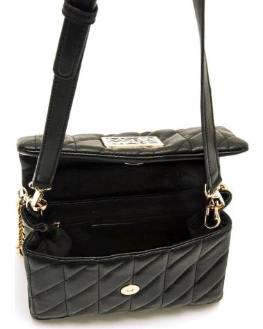 SAC BANDOULIÈRE MARIA MARE SELE NOIR - ÉLÉGANCE AVEC DÉTAILS DORÉS NEGRO