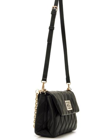 SAC BANDOULIÈRE MARIA MARE SELE NOIR - ÉLÉGANCE AVEC DÉTAILS DORÉS NEGRO