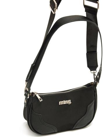Inizio-MTNG-BORSA A TRACOLLA MTNG SIARA NERA CON DOPPIA TRACOLLA-NEGRO