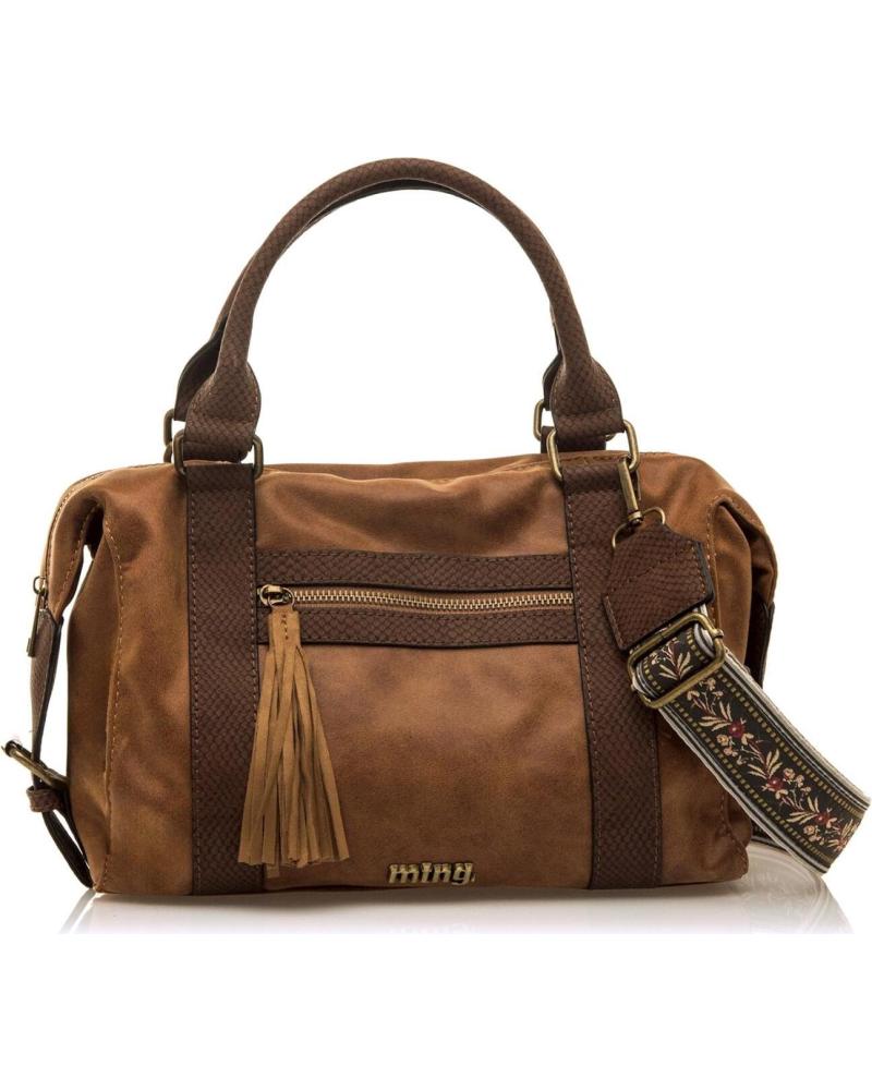 BOLSA TIRACOLO MTNG SOYA MARROM COM ALÇA DE OMBRO AJUSTÁVEL MARRóN