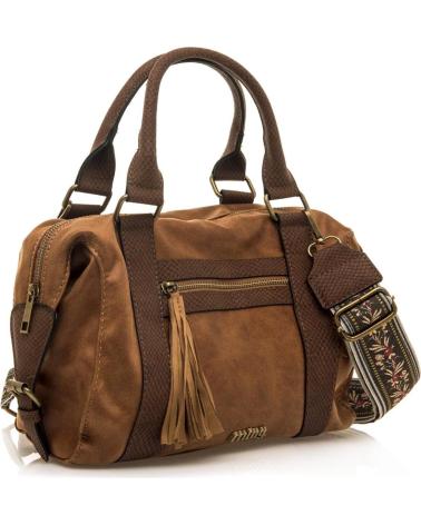 BOLSA TIRACOLO MTNG SOYA MARROM COM ALÇA DE OMBRO AJUSTÁVEL MARRóN