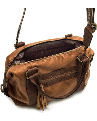BOLSA TIRACOLO MTNG SOYA MARROM COM ALÇA DE OMBRO AJUSTÁVEL MARRóN