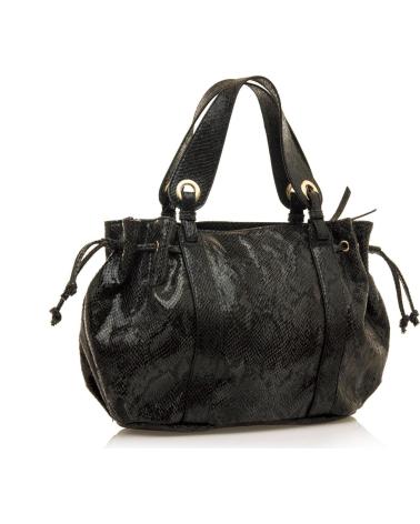 BORSA A MANO MARIA MARE STEF NERA CON DESIGN TRAPUNTATO NEGRO