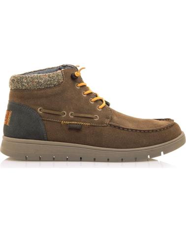 BOTAS CASUAL MTNG 84812 MARRÓN CON DETALLES DE PUNTO MARRóN