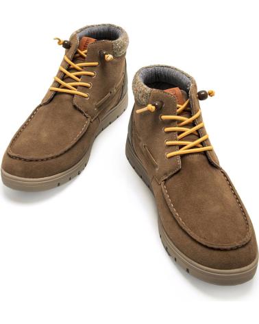 BOTAS CASUAL MTNG 84812 MARRÓN CON DETALLES DE PUNTO MARRóN