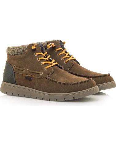 BOTAS CASUAL MTNG 84812 MARRÓN CON DETALLES DE PUNTO MARRóN